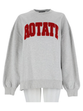 Grey Gathered Sleeves Relaxed Fit Organic Cotton Sweatshirt