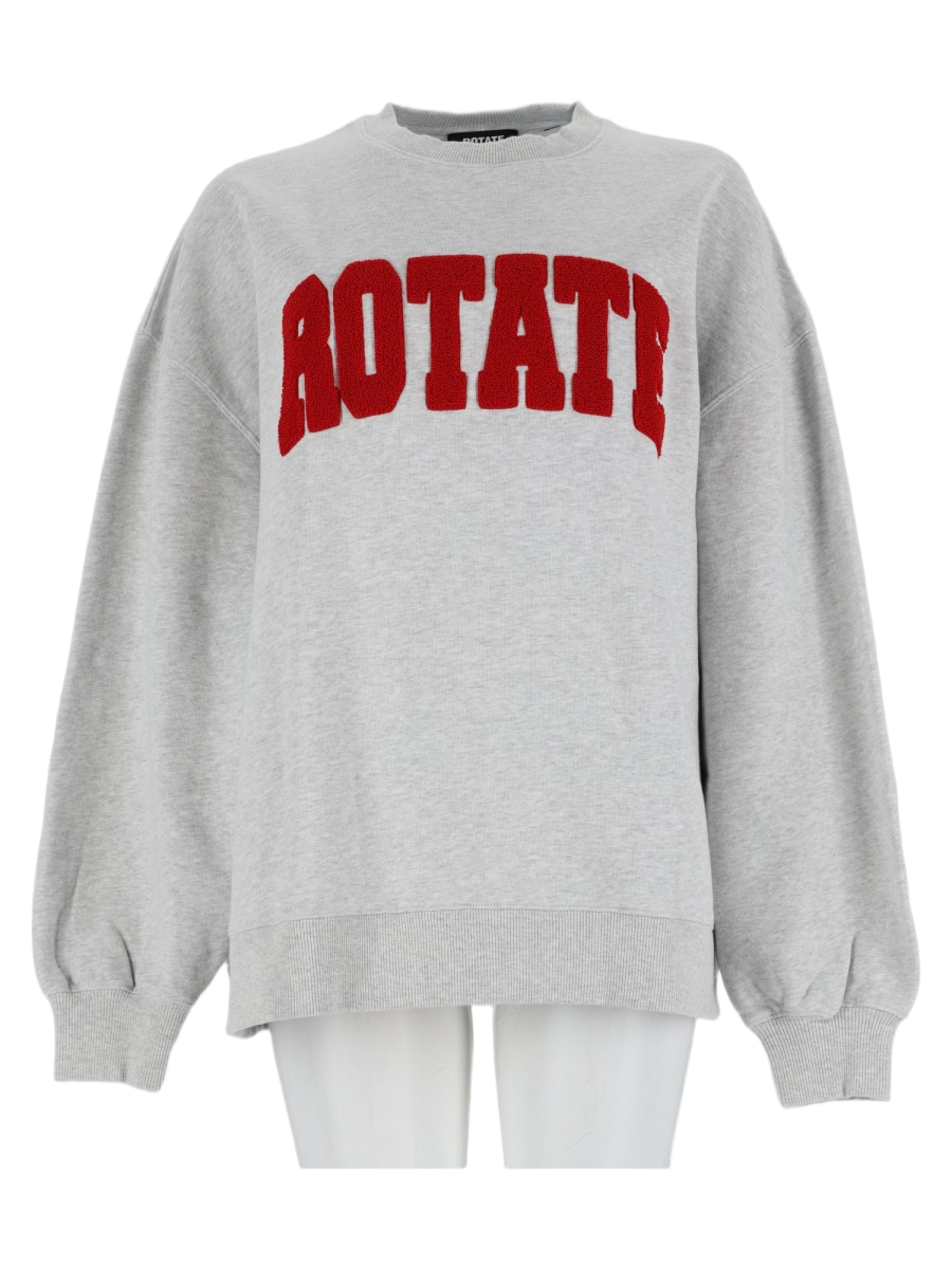 Grey Gathered Sleeves Relaxed Fit Organic Cotton Sweatshirt