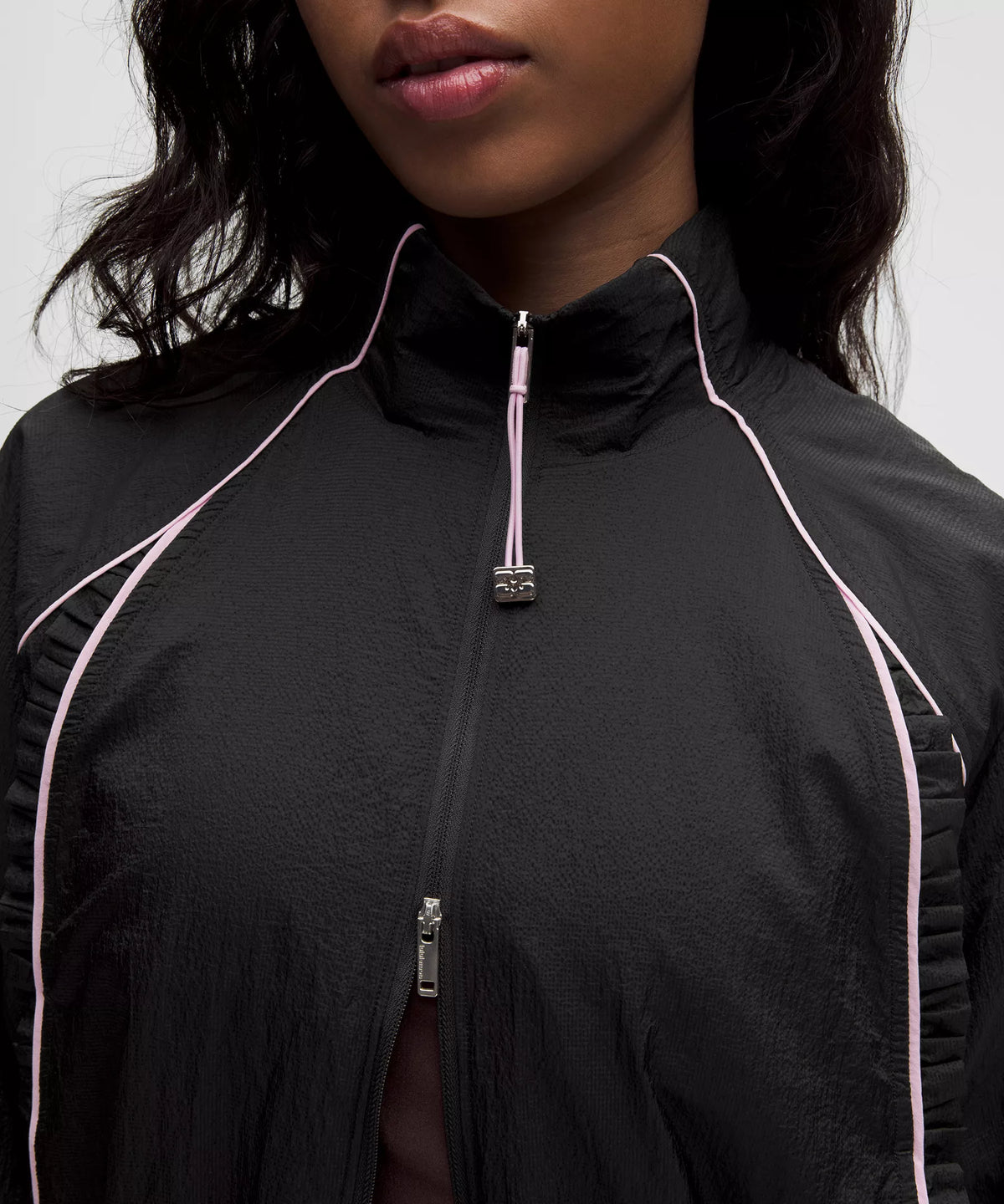 GANNI x lululemon Ruffle-Trim Textured Jacket