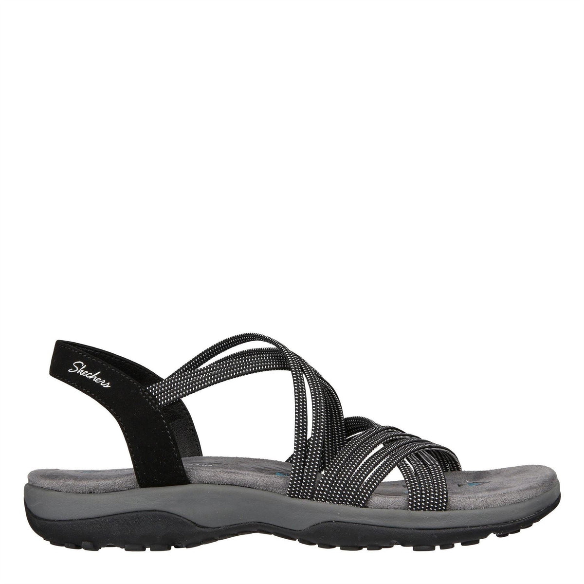 Skechers Reggae Slim Turn It Up Flat Slide Sandals