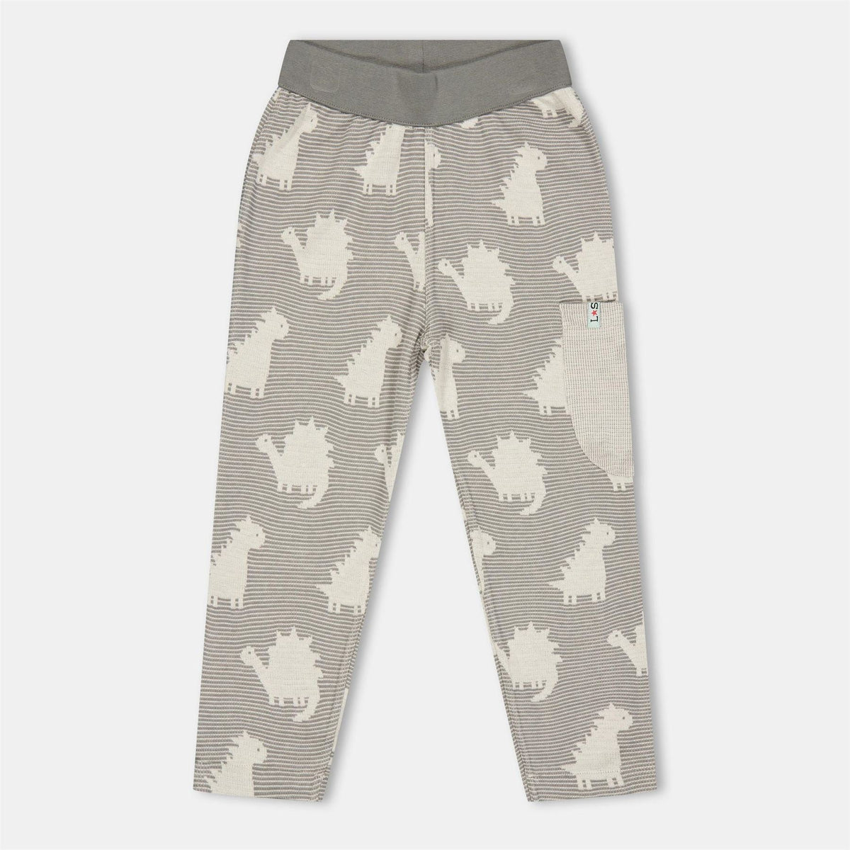 Lilly and Sid Dino Reversible Animal Patterned Joggers