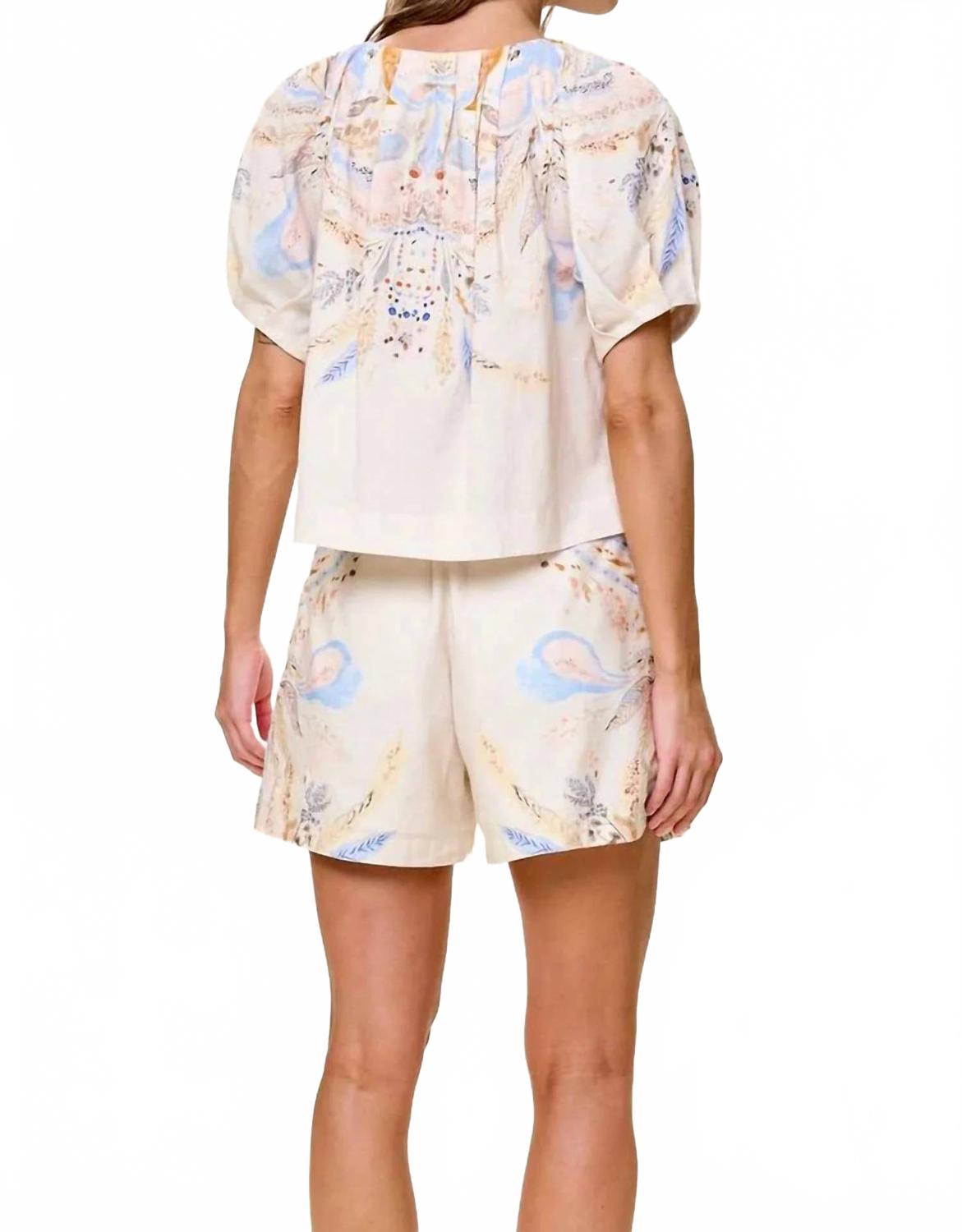Sebastian Trouser Short In Goleta Print