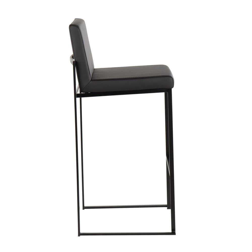 Modern Upholstered Barstools with Padded Backrests