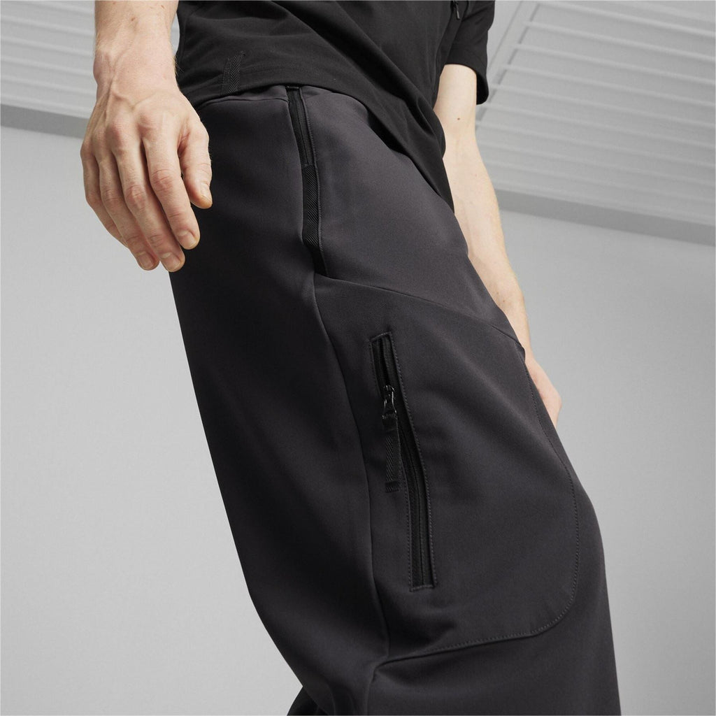 Puma Zipped Pocket Solid Patterned Joggers