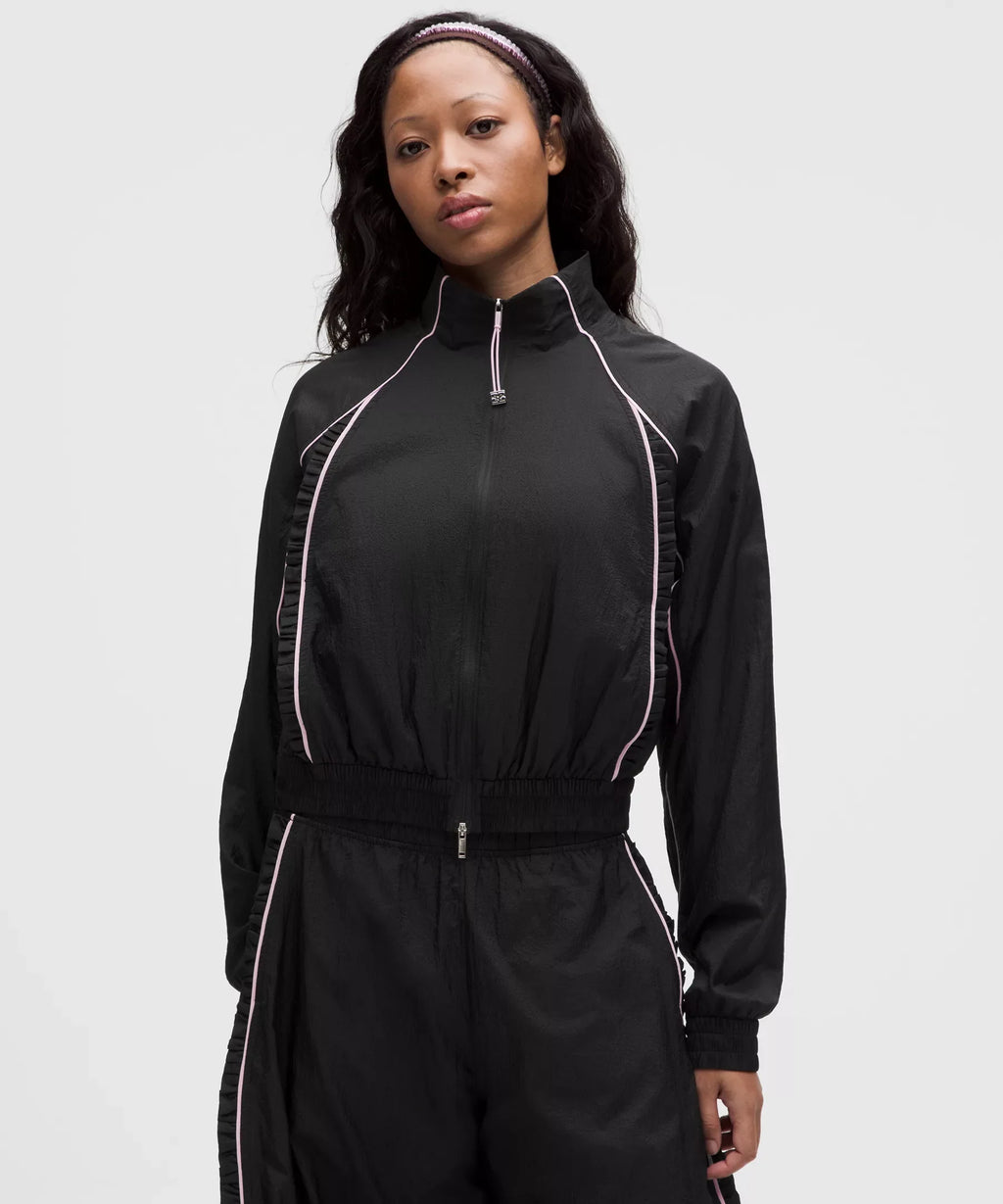 GANNI x lululemon Ruffle-Trim Textured Jacket
