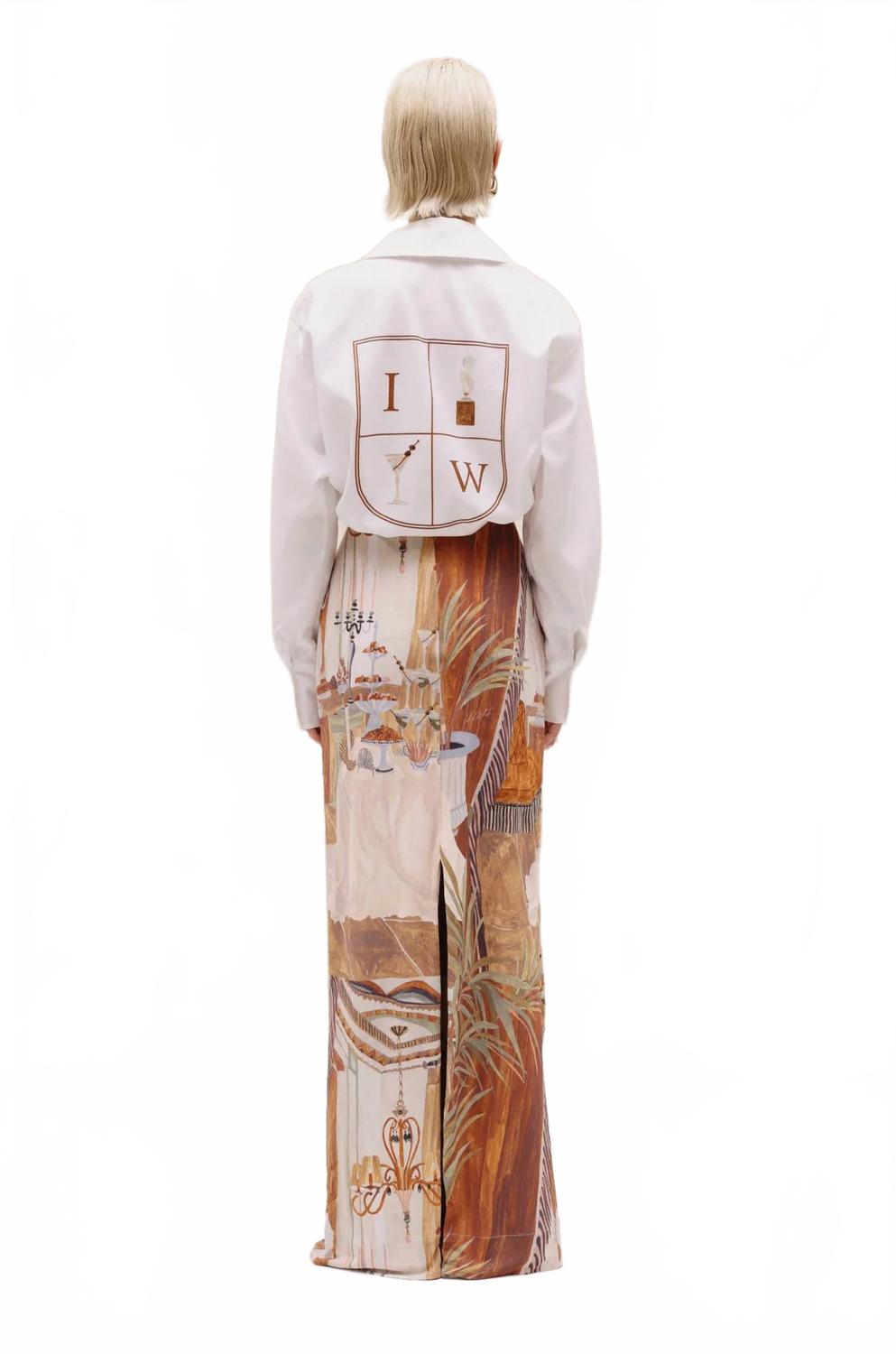 Club Button-Up Shirt In White
