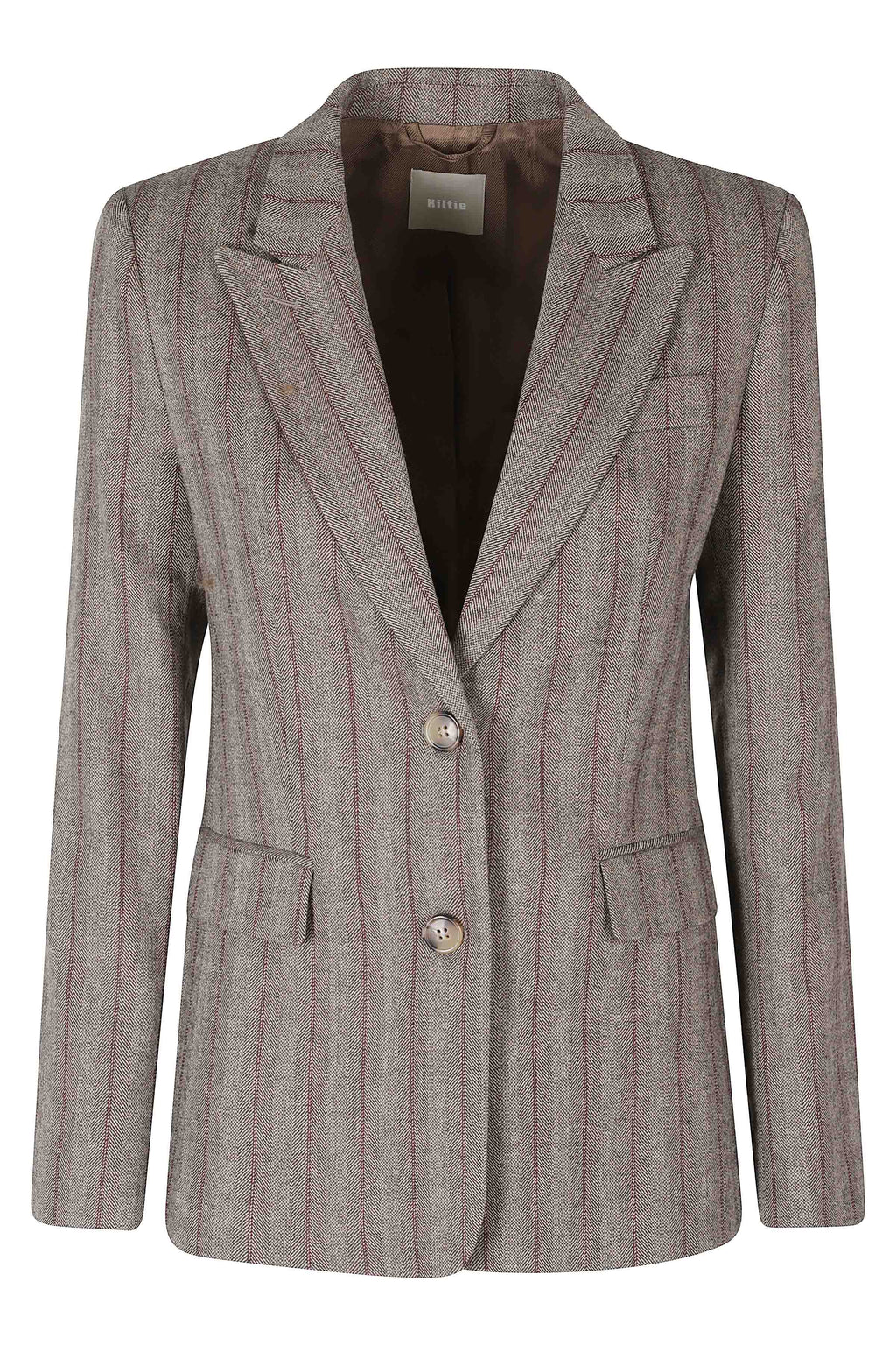 Grey Lapis Wool-Blend Blazer