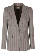 Grey Lapis Wool-Blend Blazer