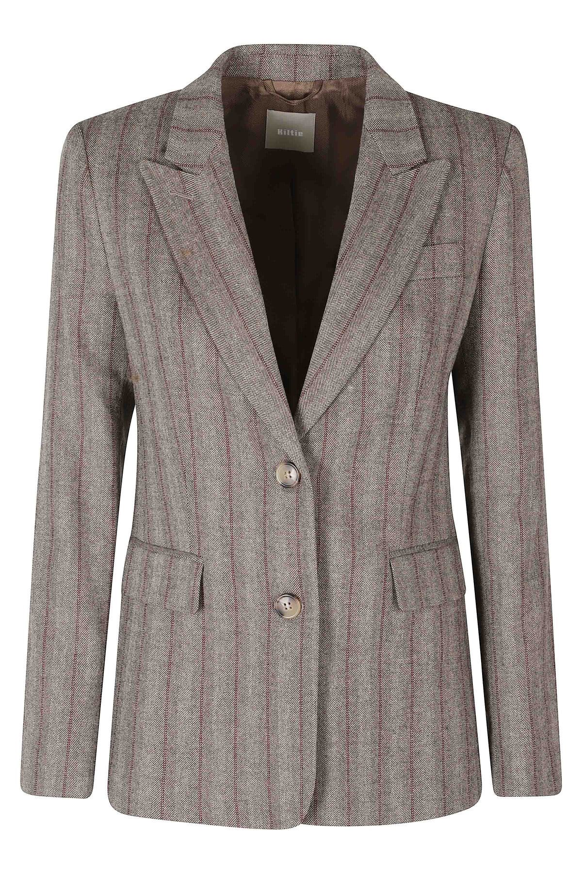 Grey Lapis Wool-Blend Blazer