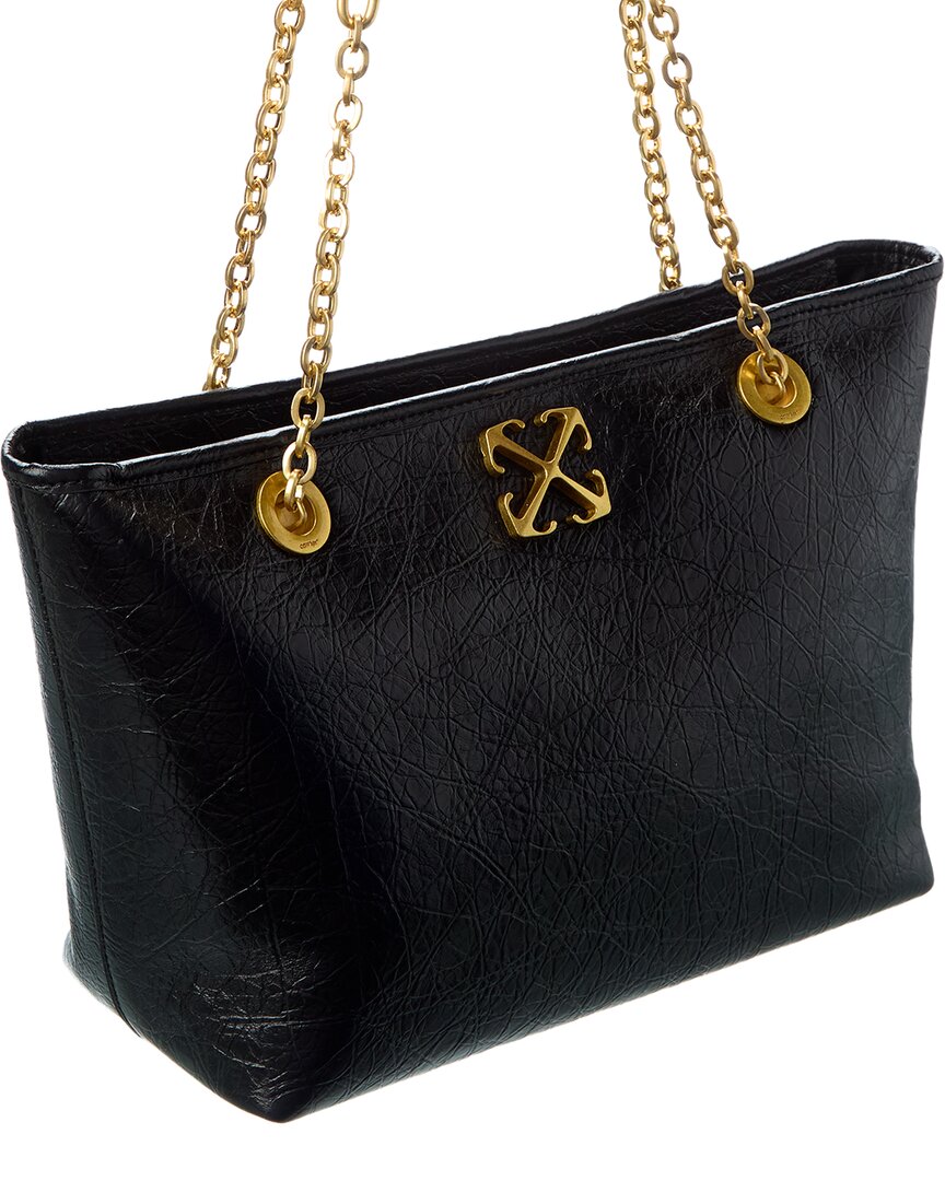 Off-White Jitney Small Chain Leather Tote