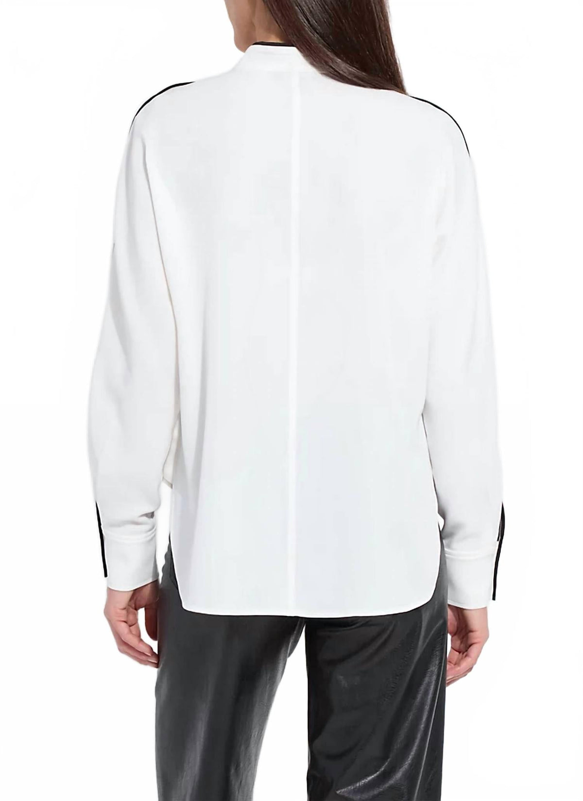 Daphne Dolman Sleeve Bow Blouse In Off White