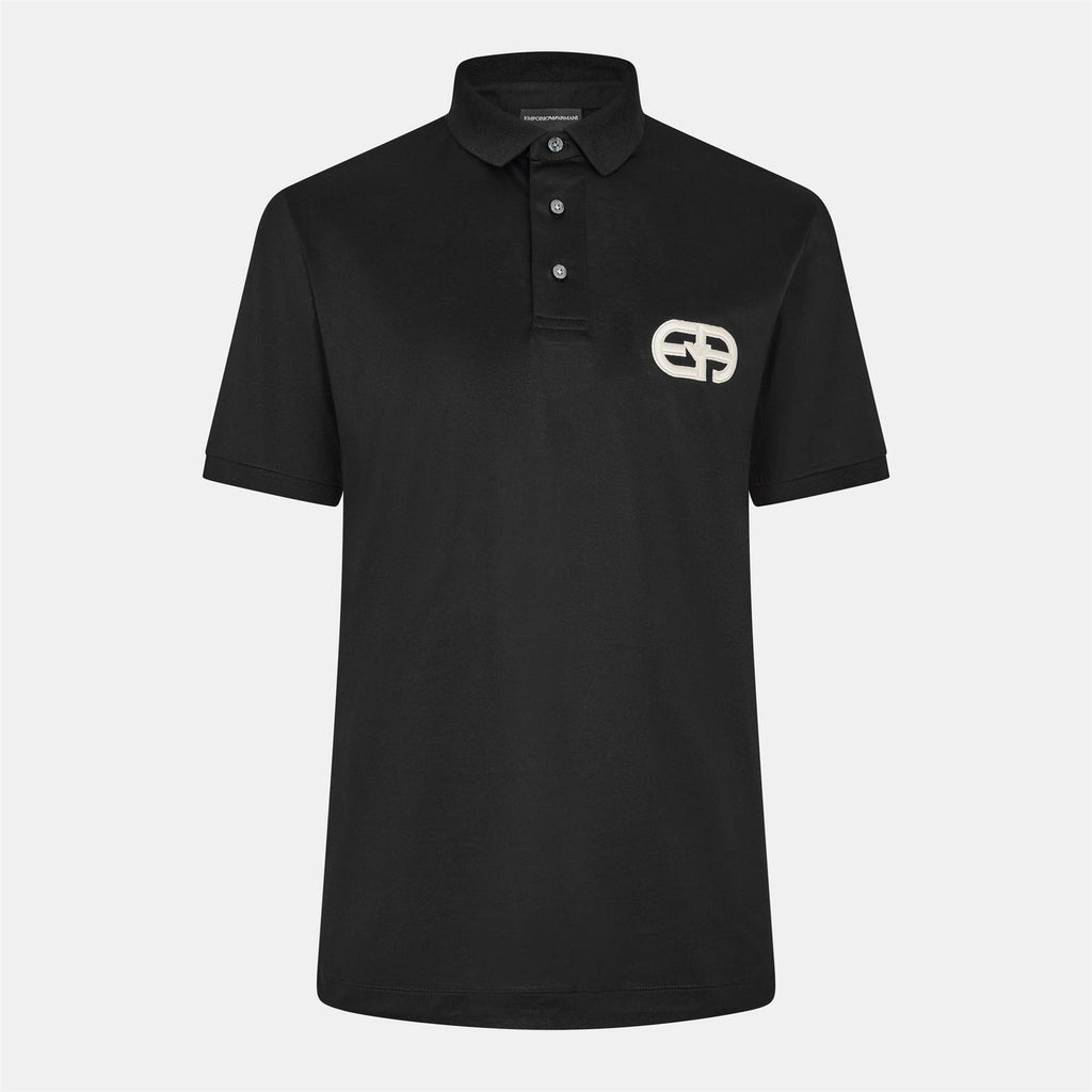 Emporio Armani EA7 Regular Fit Polo Shirt with Embossed Logo