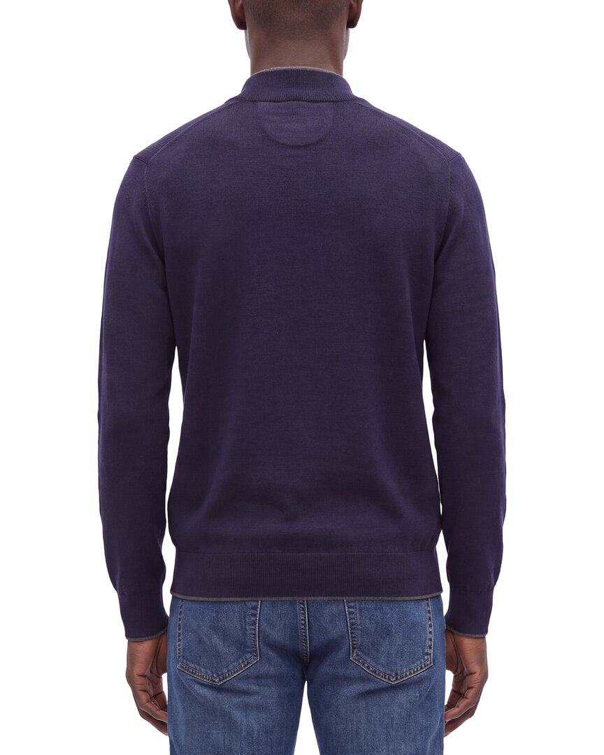 Raffi English Rib Wool-Blend 1/4-Zip Sweater
