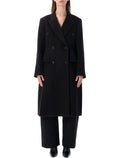 Double-Breasted Mid-Thigh Coat