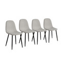 Contemporary Metal Frame Dining Chairs