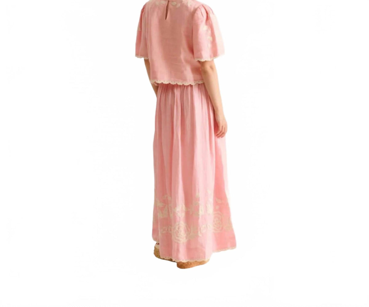 Larissa Skirt In Quartz Pink