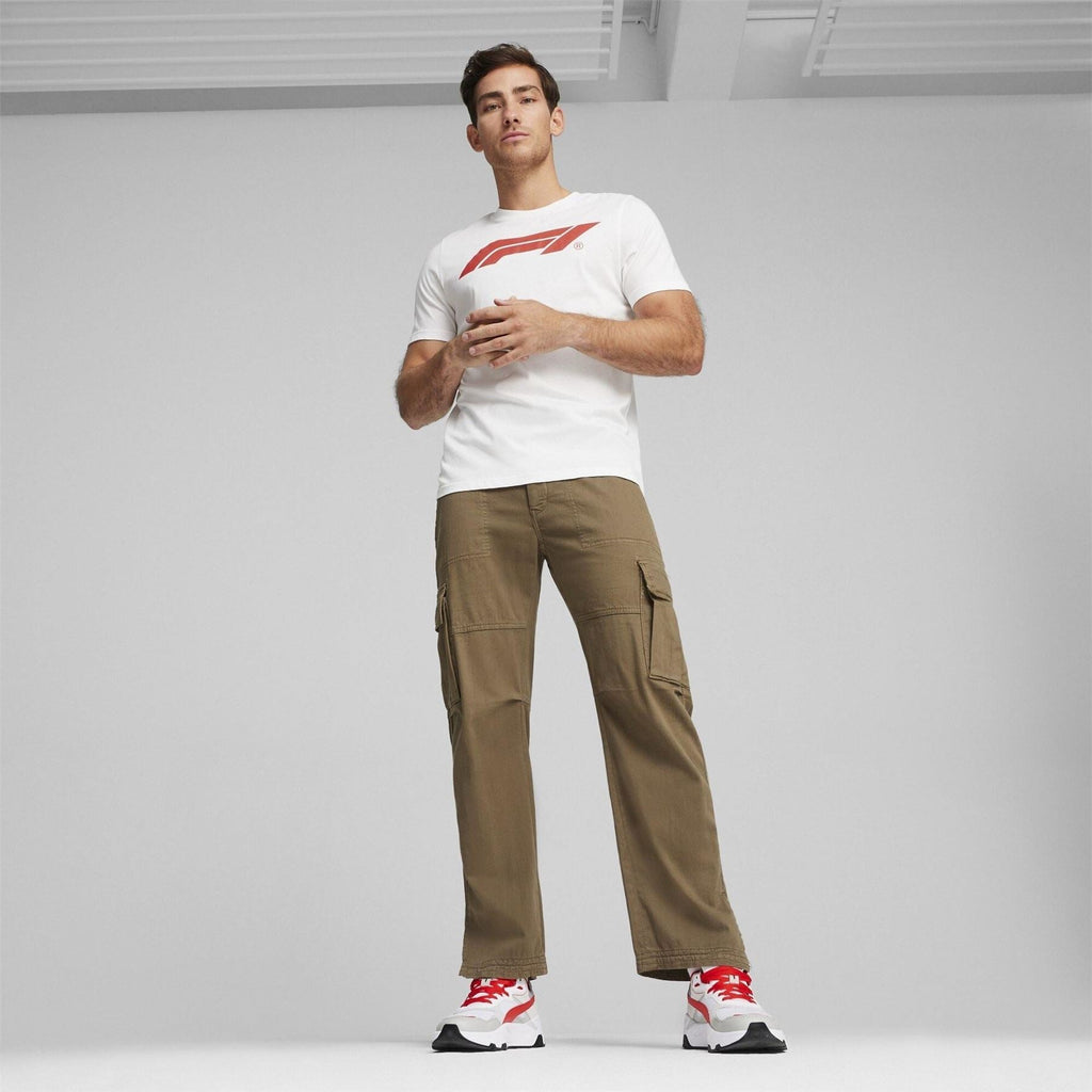 Puma Regular Fit Logo Print Crew Neck T-Shirt
