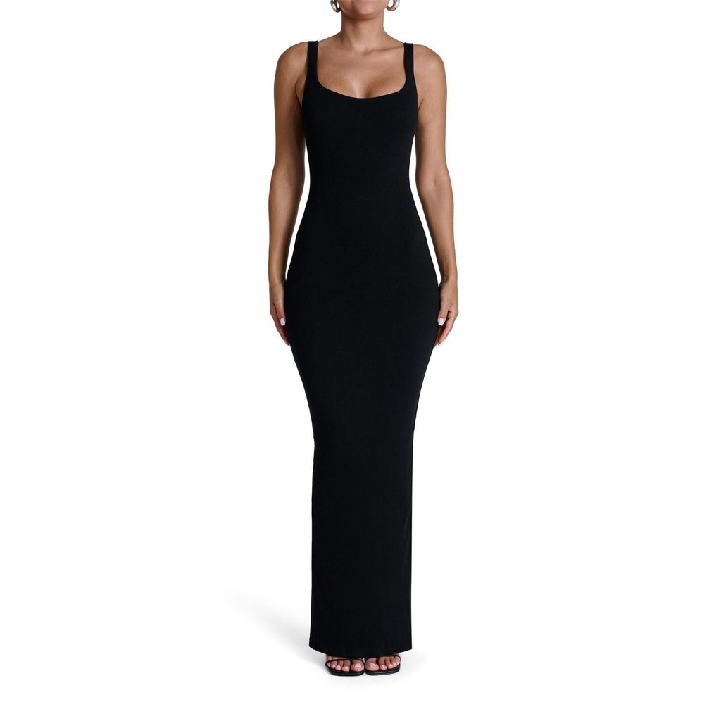 Naked Wardrobe Ribbed Tank Maxi Dress