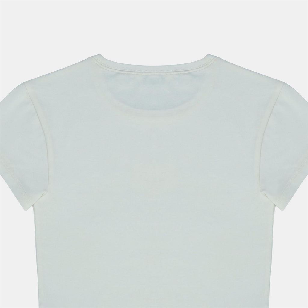 Jack Wills Graphic Cotton Short Sleeve Crew Neck Print Crop Top
