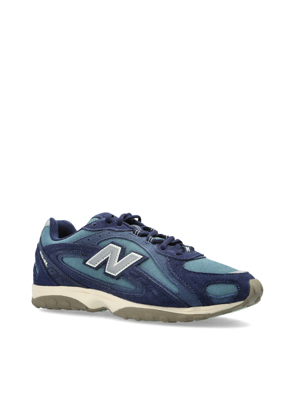 204L Navy Salt Sneakers With Suede And Leather Accents