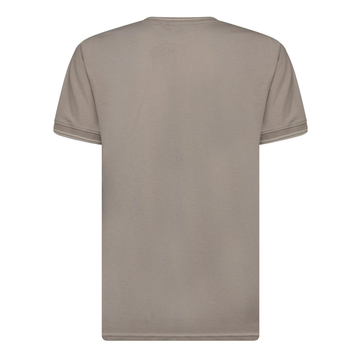 Crosshatch Preece Hem Label Patch Crew Neck Short Sleeve T-Shirt
