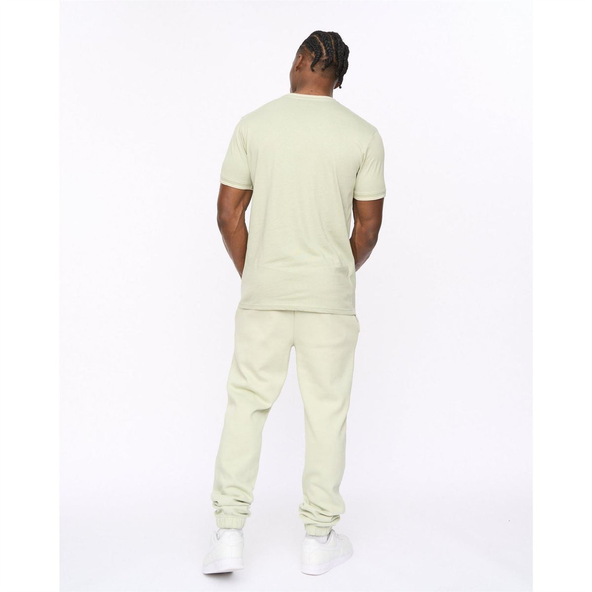 Crosshatch Preece Hem Label Patch Crew Neck Short Sleeve T-Shirt