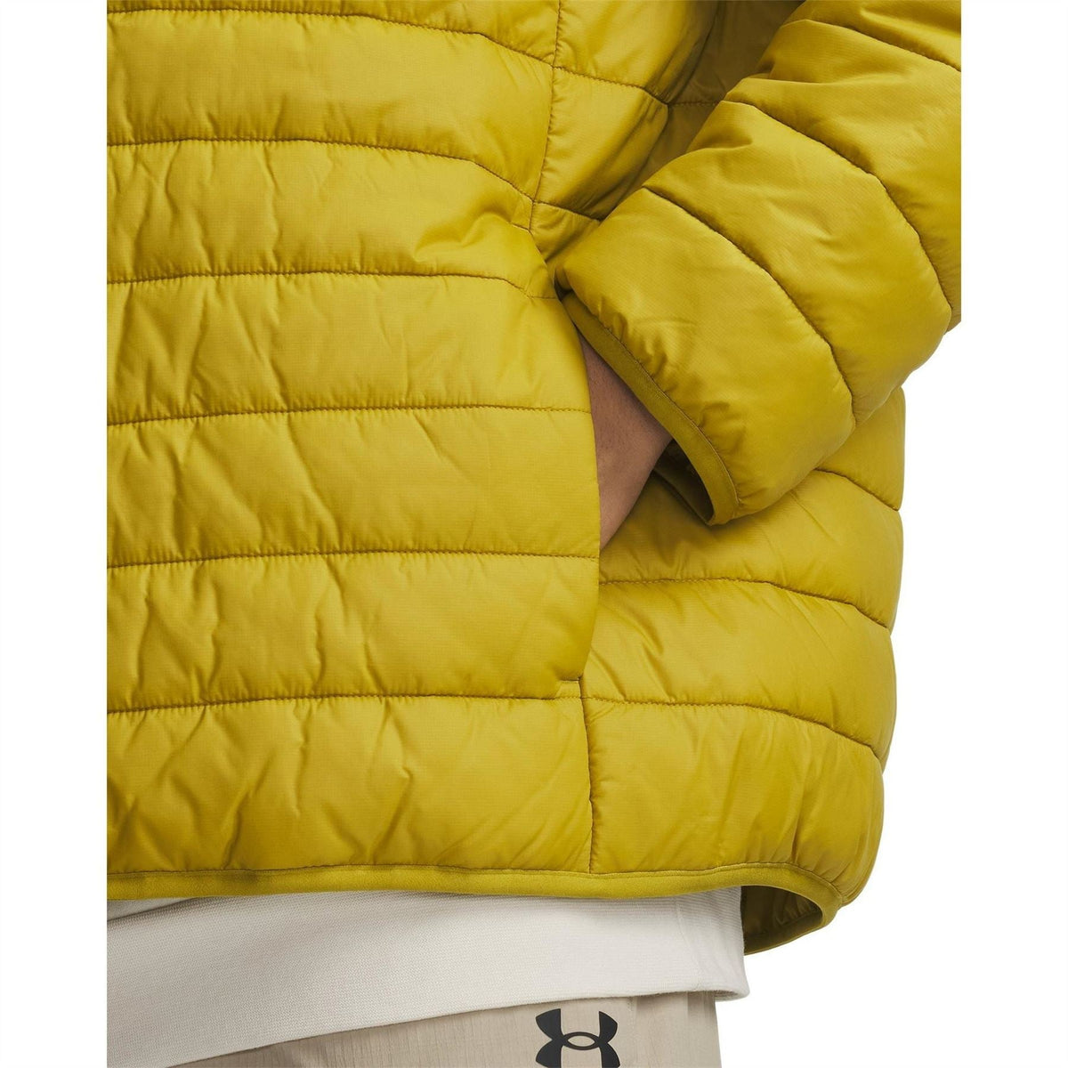 Under Armour Legend Solid Patterned Snap Button Hooded Parka Coat