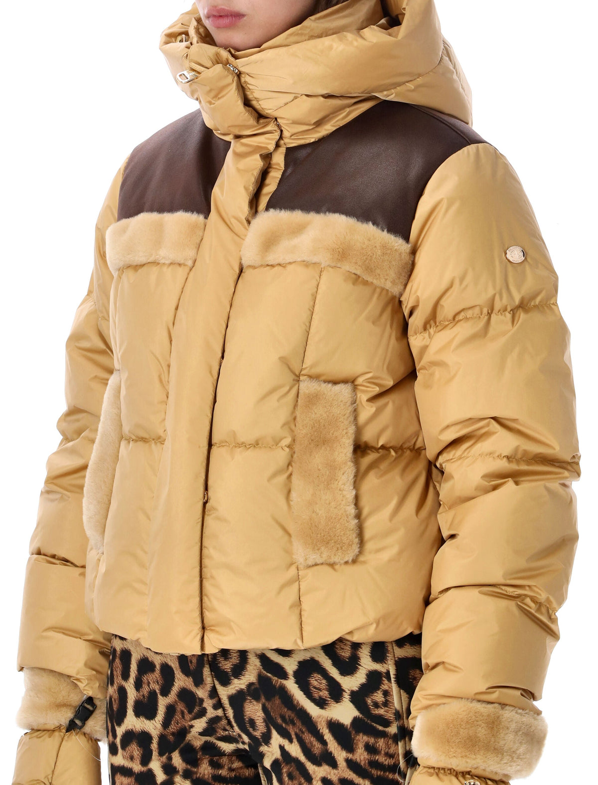 Rin Cropped High Collar Down Jacket