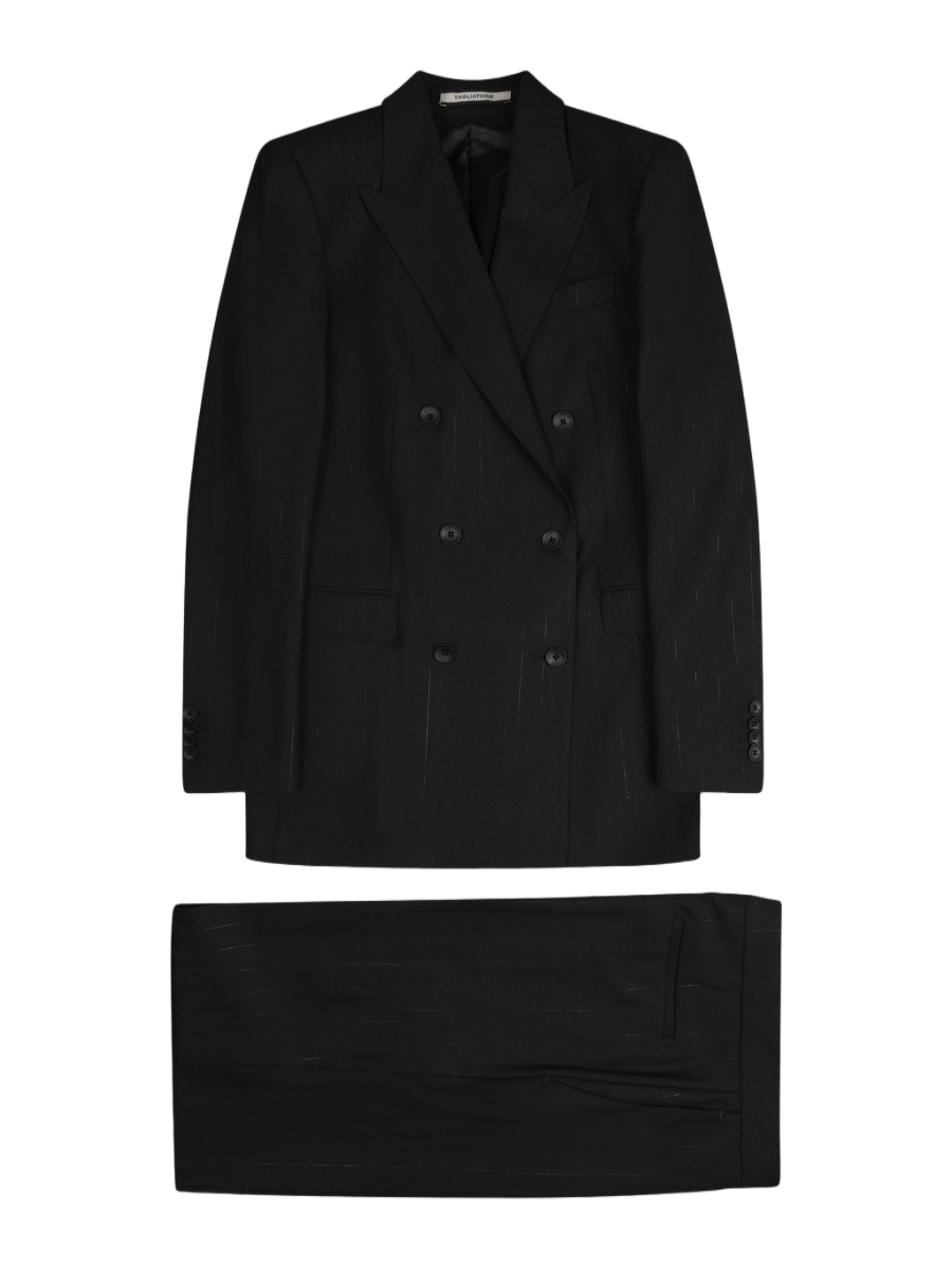 Tailored Jasmine Black Wool-Blend Suit