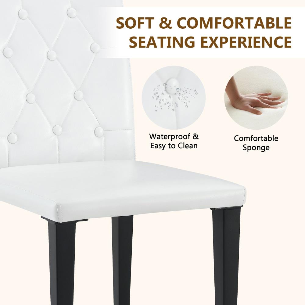 Contemporary Metal Leg Dining Chairs