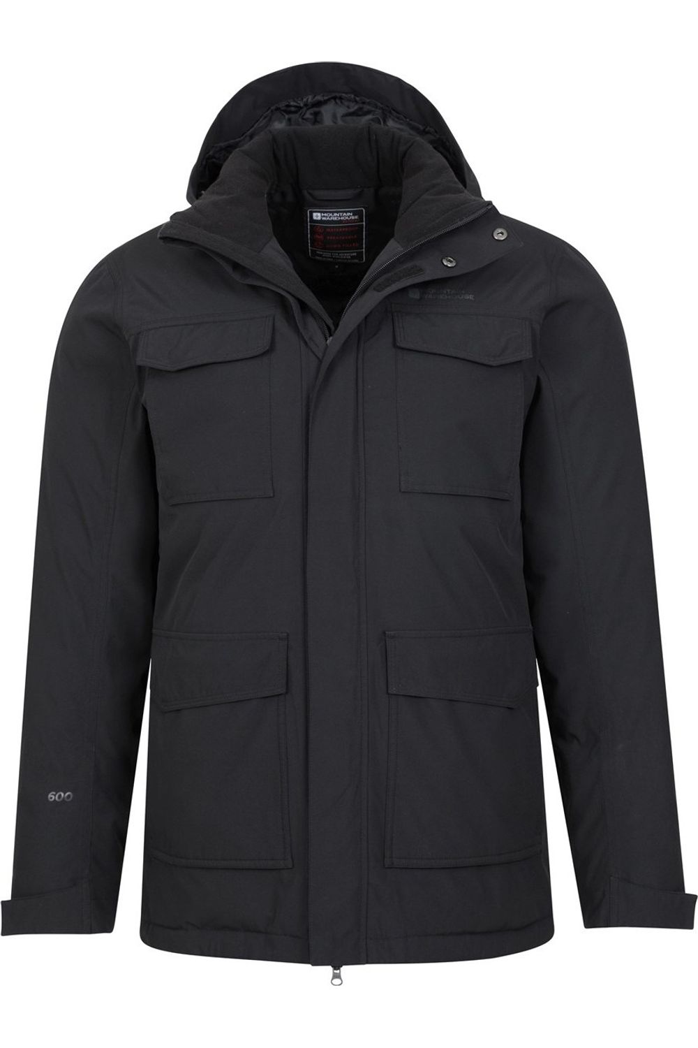 Mountain Warehouse Mens Concord Extreme Down Long Length Jacket