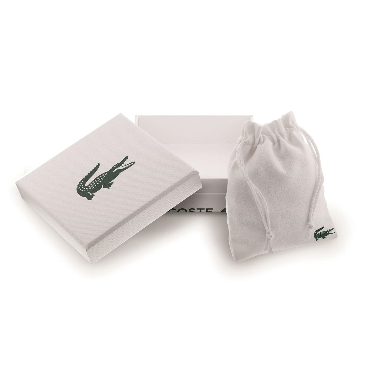 Lacoste Mens Lessentiel Stainless Steel Box Chain Bracelet