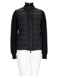 Black Structured High Collar Polyester Sweater