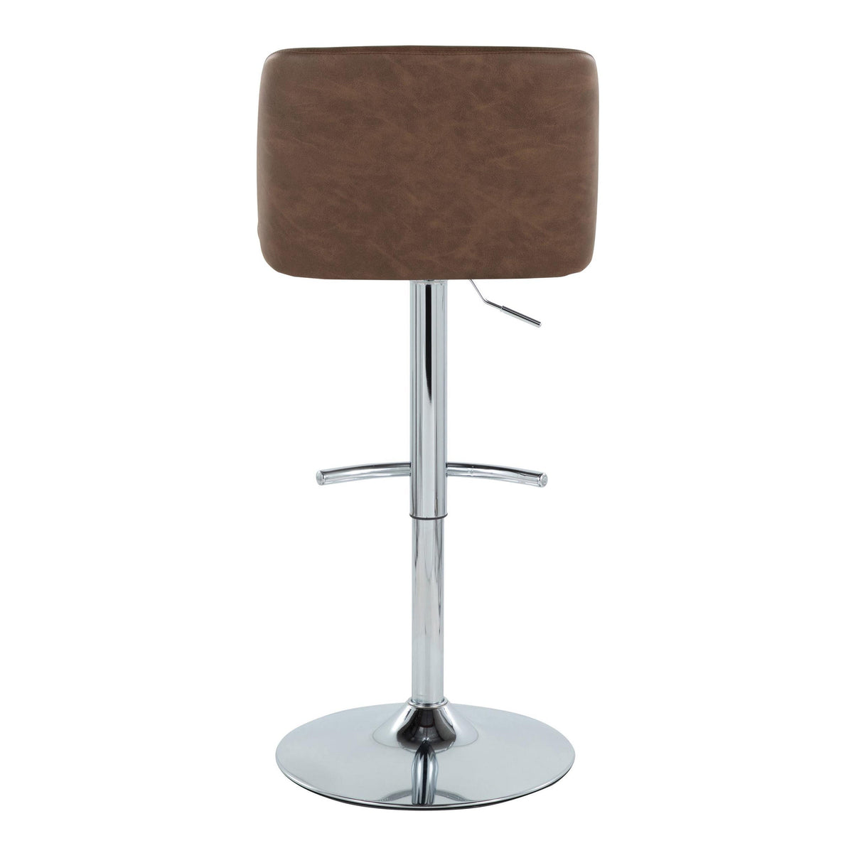 Upholstered Counter Stools with Rounded Footrests Set of 2