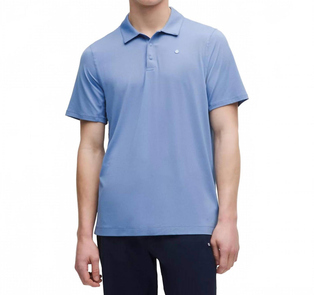 Logo Sport Short Sleeve Polo In Prep Blue