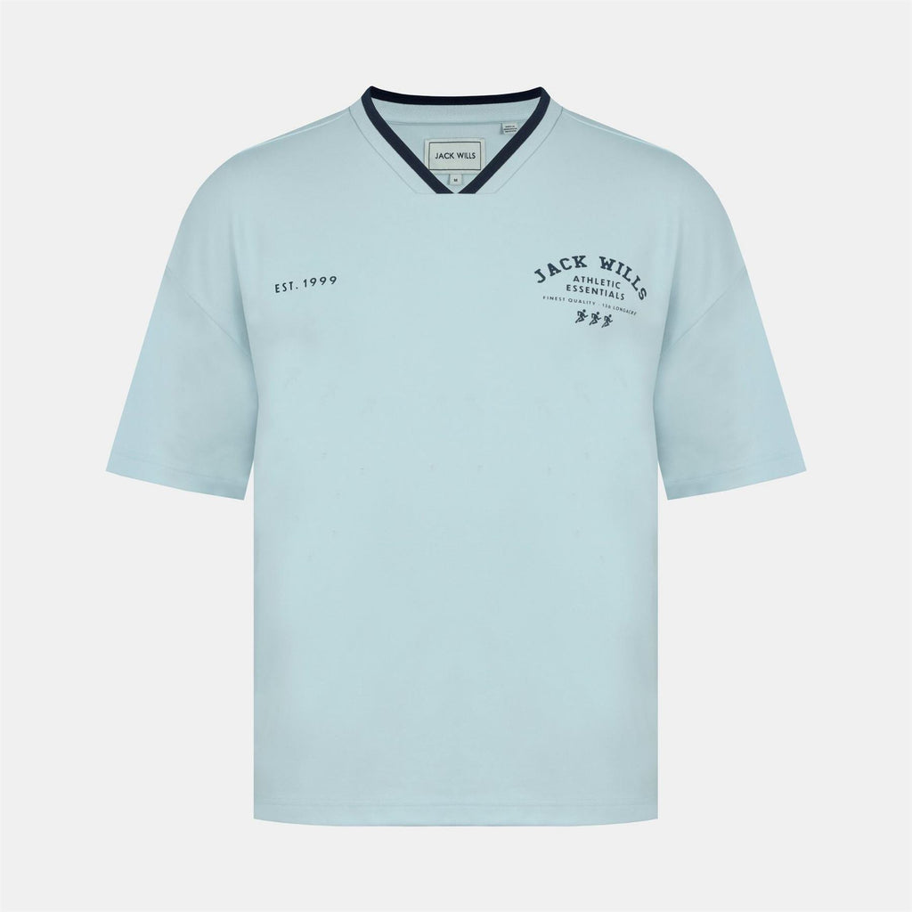 Jack Wills V Neck Short Sleeve Oversized T Shirt