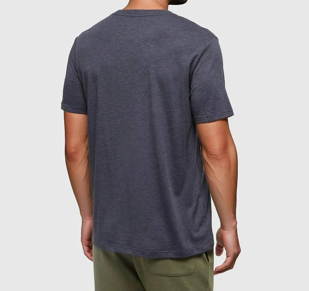 Classic Baker Tee In Blue Heather