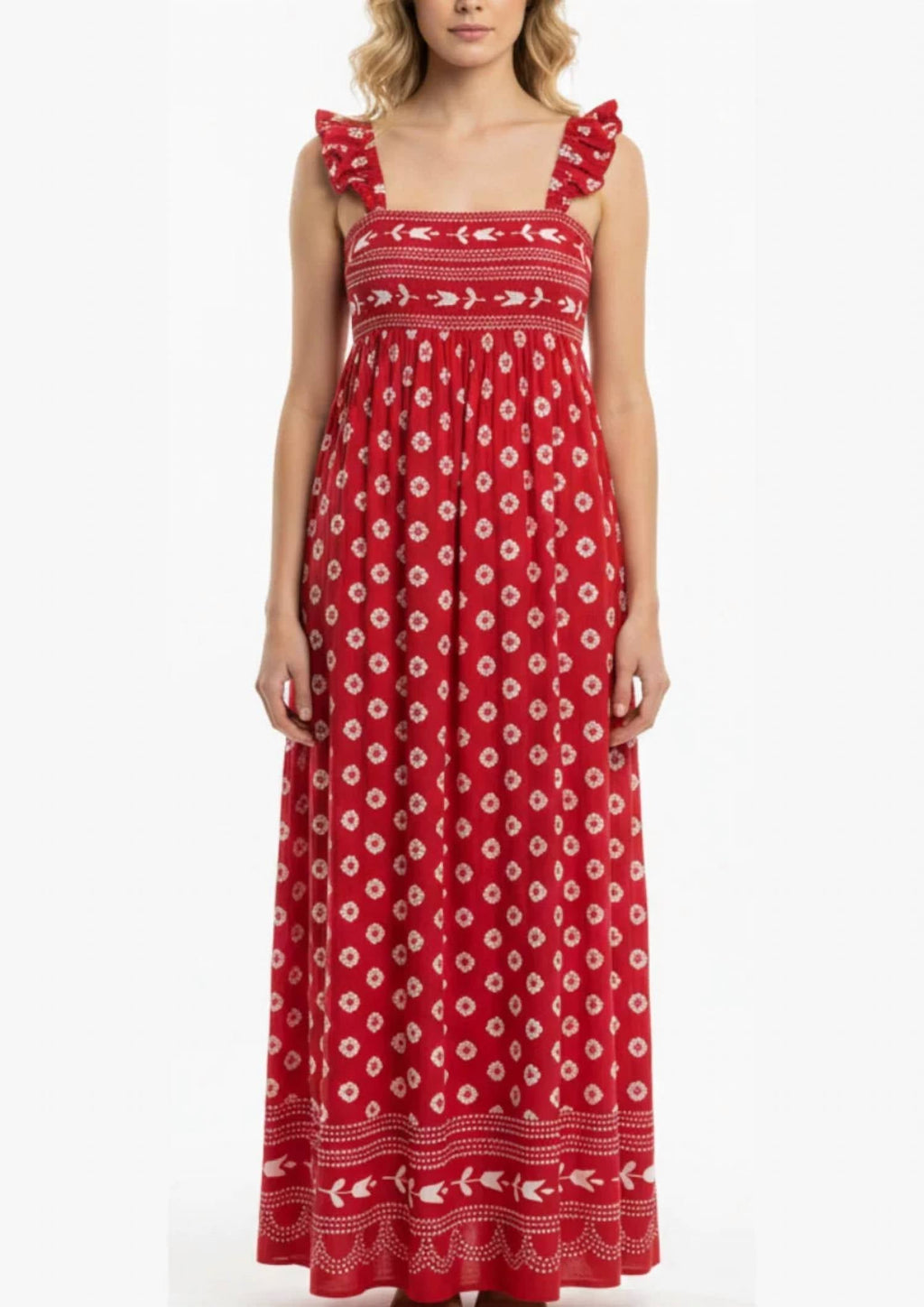Sylvie Midi Dress In Ember Dot