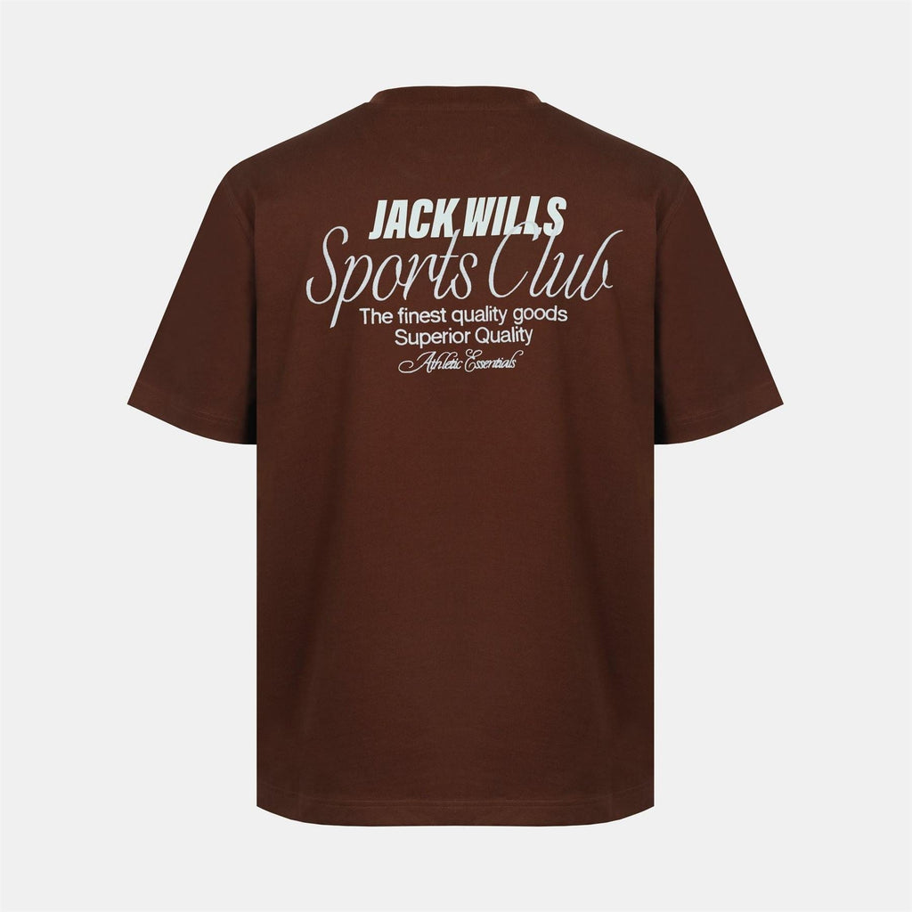 Jack Wills Script Mix Cotton Short Sleeve Oversized T Shirt