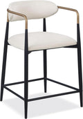 Contemporary Bar Height Chairs with Elegant Curved Frames