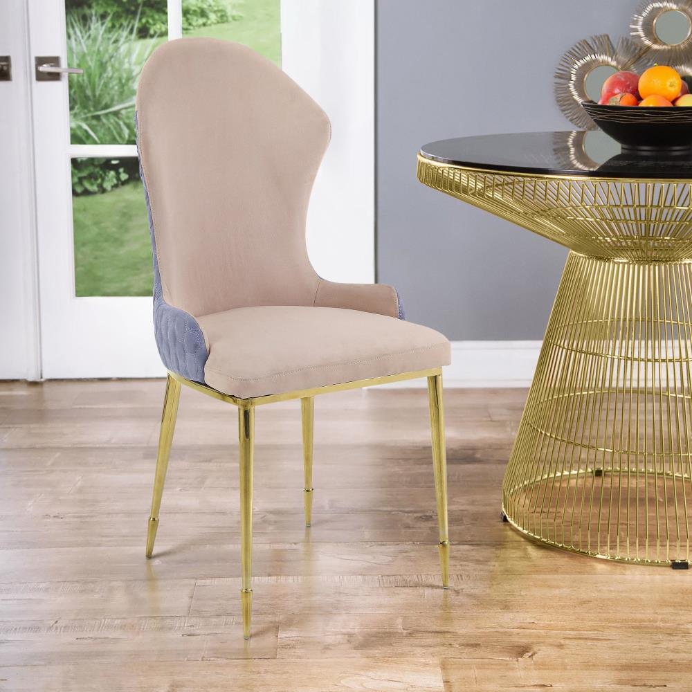 Upholstered Dining Chairs with Sloped Armrests