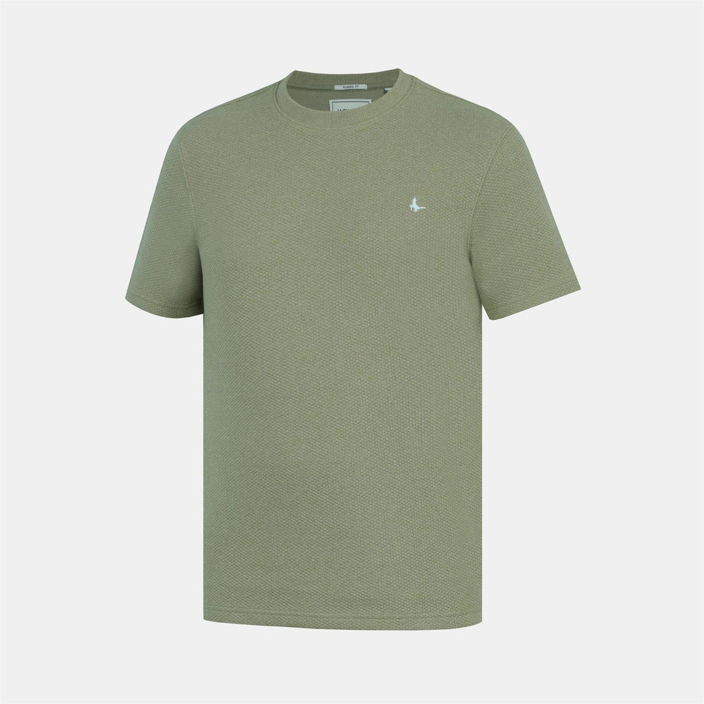 Jack Wills JW Bubble Texture Cotton Short Sleeve Crew Neck Oversized T Shirt