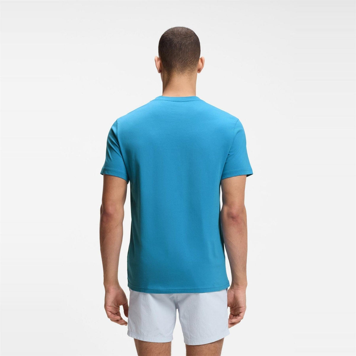 Boss Wordmark Printed Logo Crew Neck Short Sleeve T-Shirt