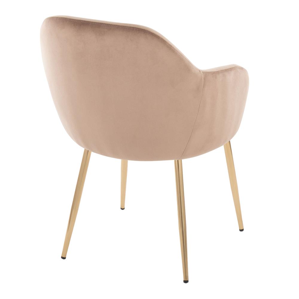 Set of 2 Upholstered Accent Chairs with Supportive Backrests and Durable Metal Legs