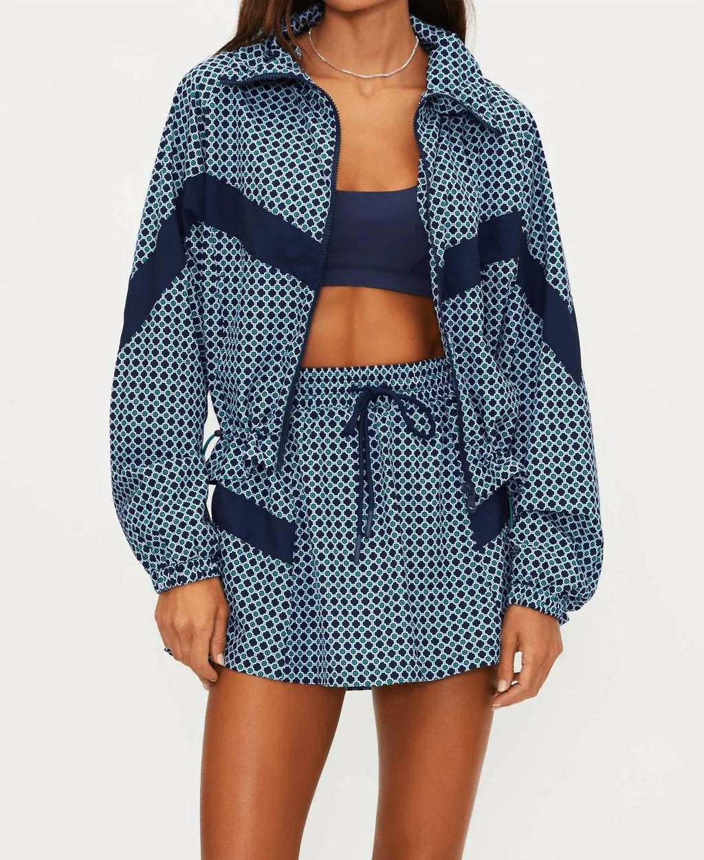 Casen Full Zip Jacket In Twilight Tides Geo