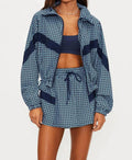 Casen Full Zip Jacket In Twilight Tides Geo