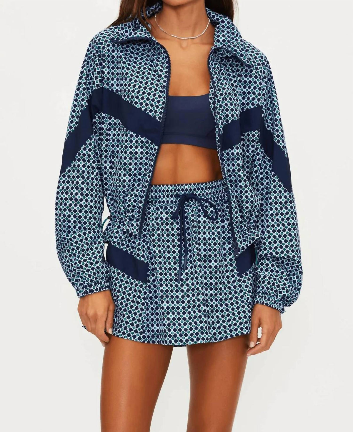 Casen Full Zip Jacket In Twilight Tides Geo