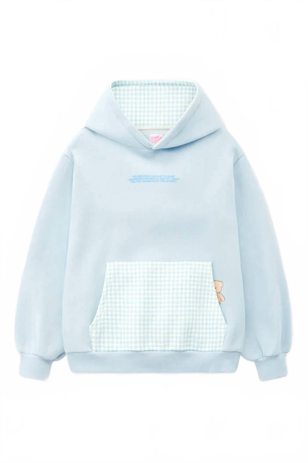 Gratitude Edition Hoodie In Powder Blue