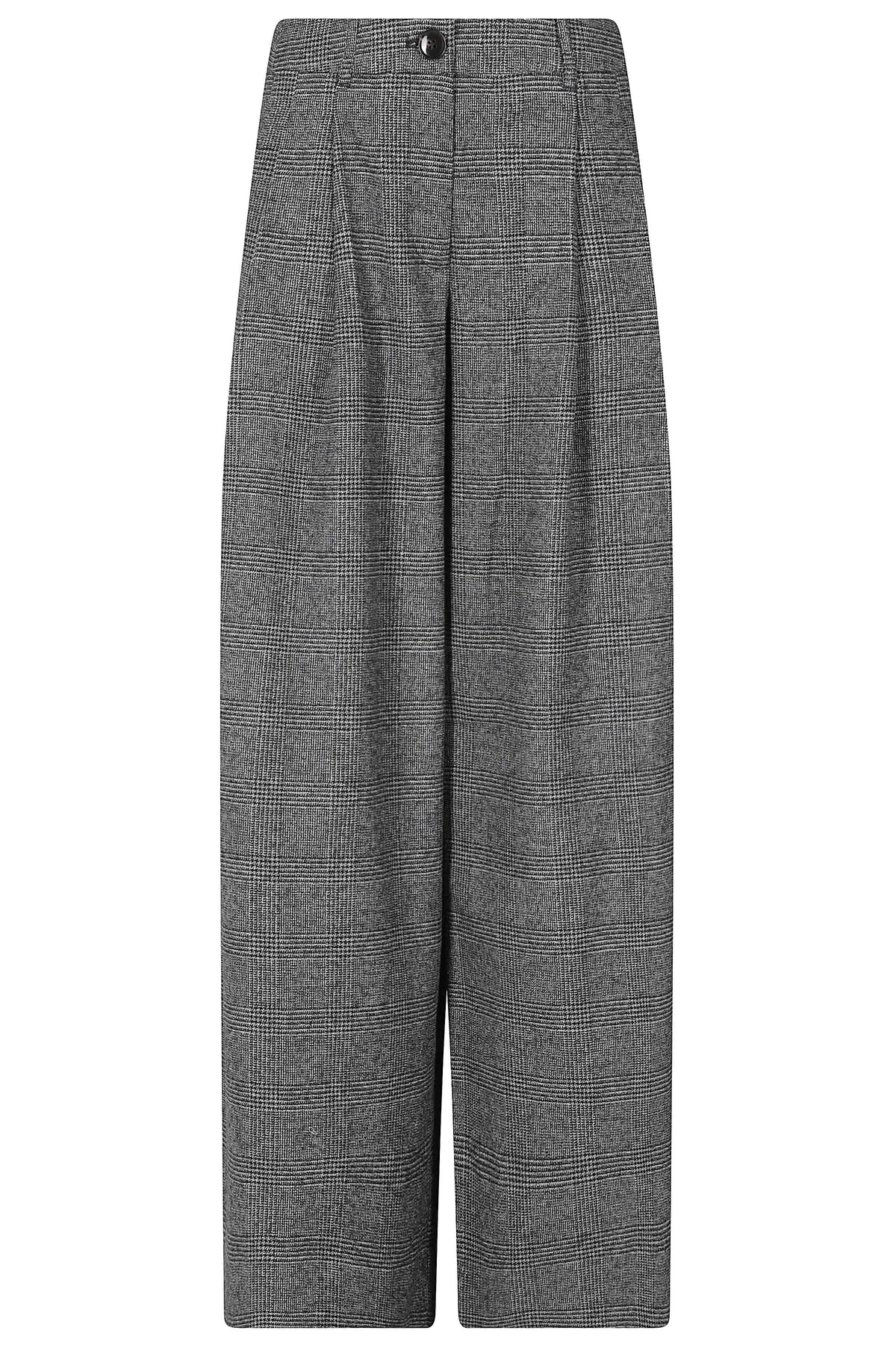 Wide-Leg Pants With Sculptural Side Detailing