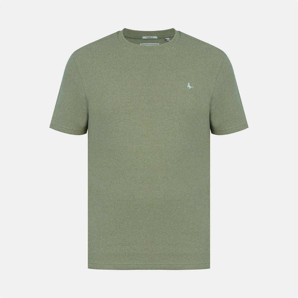 Jack Wills JW Bubble Texture Cotton Short Sleeve Crew Neck Oversized T Shirt